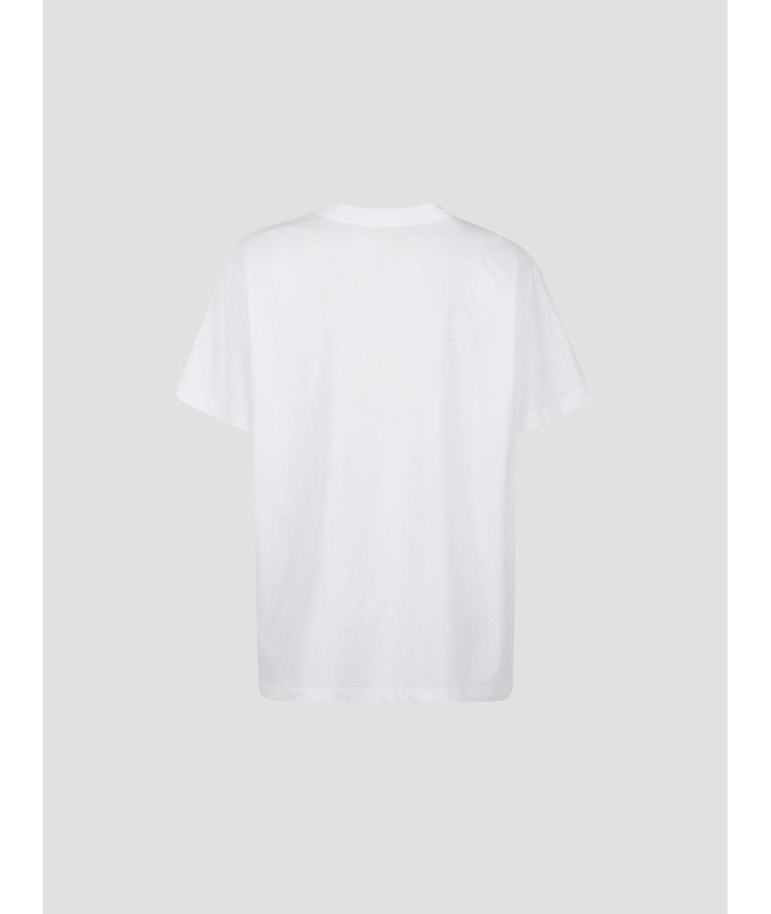 GANNI Белая хлопковая футболка, фото 2