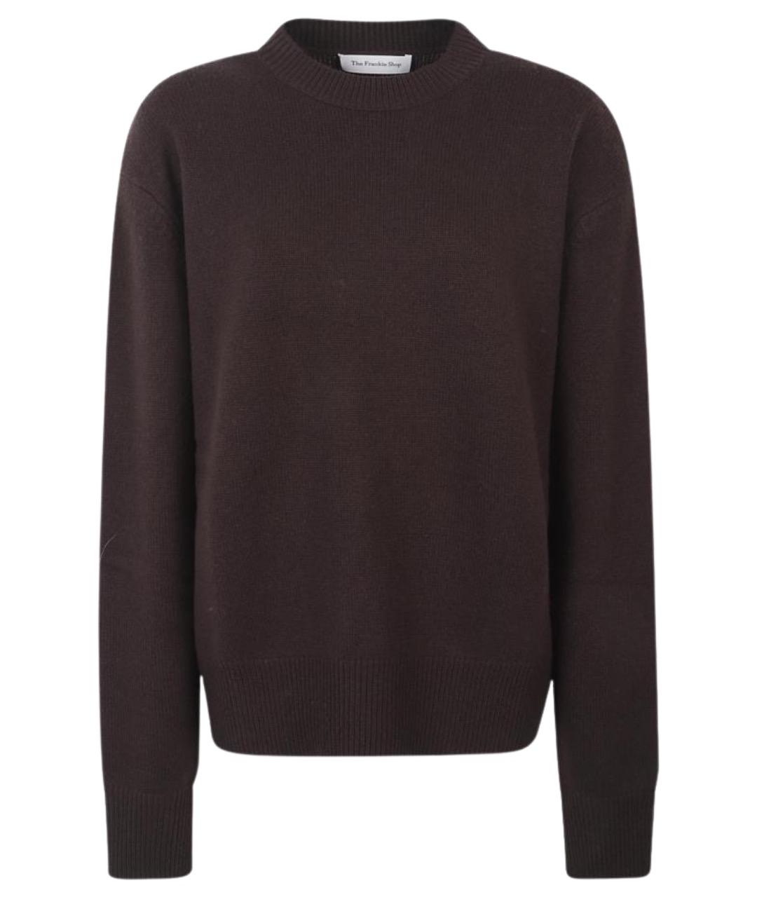 THE FRANKIE SHOP Коричневый шерстяной джемпер / свитер, фото 1