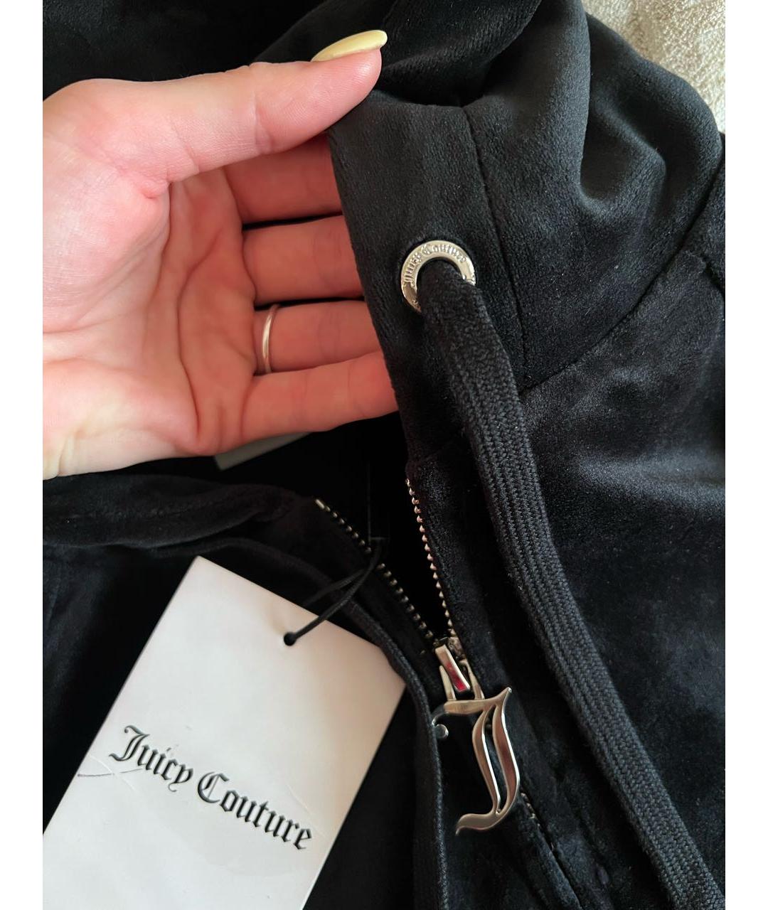 JUICY COUTURE Черный велюровый спортивные костюмы, фото 7