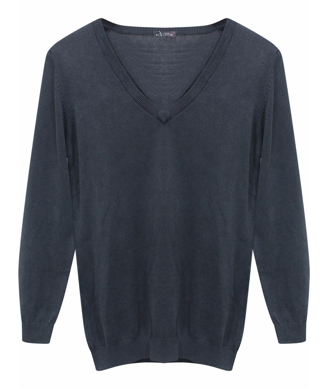 BALLANTYNE Серый хлопковый джемпер / свитер, фото 1