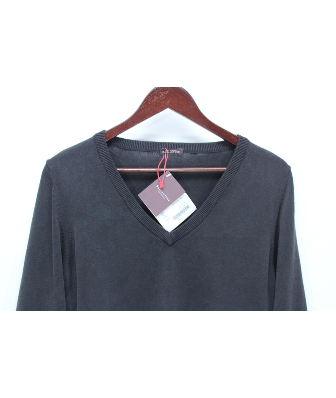 BALLANTYNE Серый хлопковый джемпер / свитер, фото 3