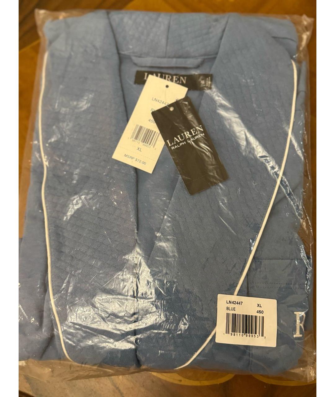 RALPH LAUREN Голубой халаты, фото 4