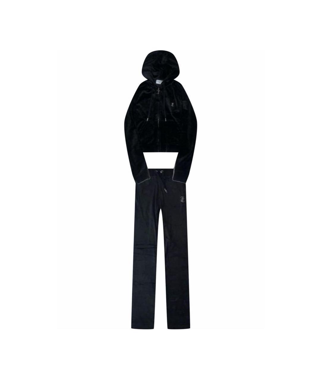 JUICY COUTURE Черный велюровый спортивные костюмы, фото 1