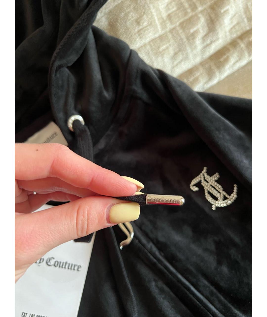 JUICY COUTURE Черный велюровый спортивные костюмы, фото 8