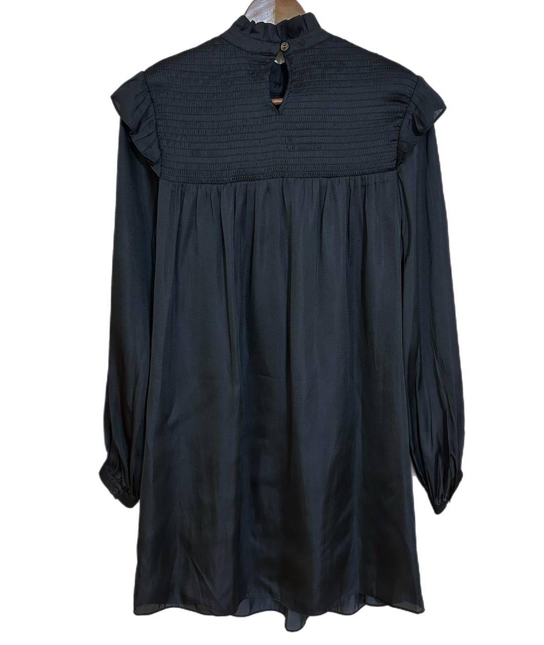 THE KOOPLES Черное хлопковое повседневное платье, фото 2