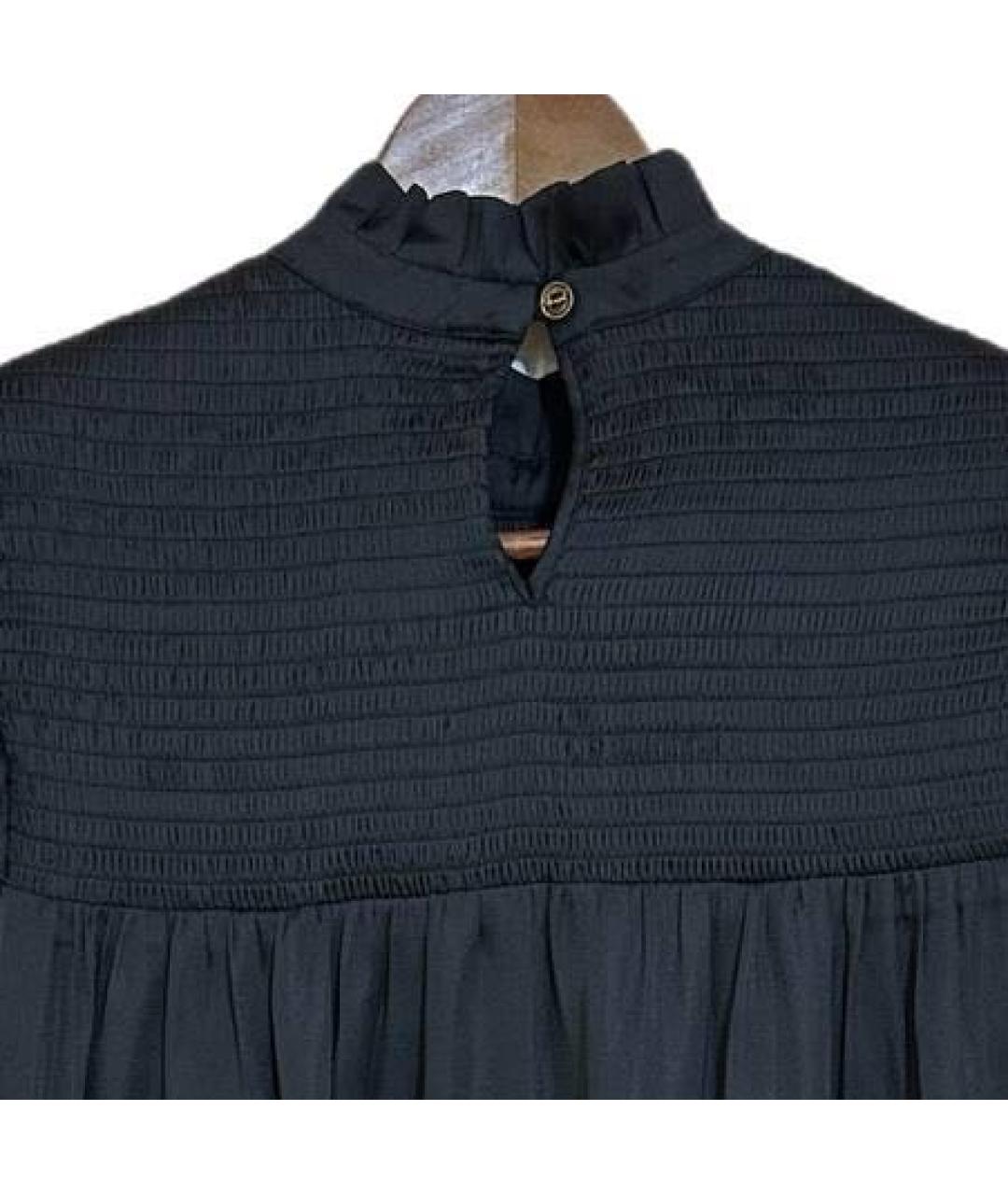 THE KOOPLES Черное хлопковое повседневное платье, фото 4