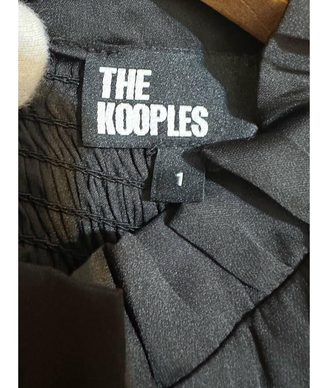 THE KOOPLES Черное хлопковое повседневное платье, фото 3