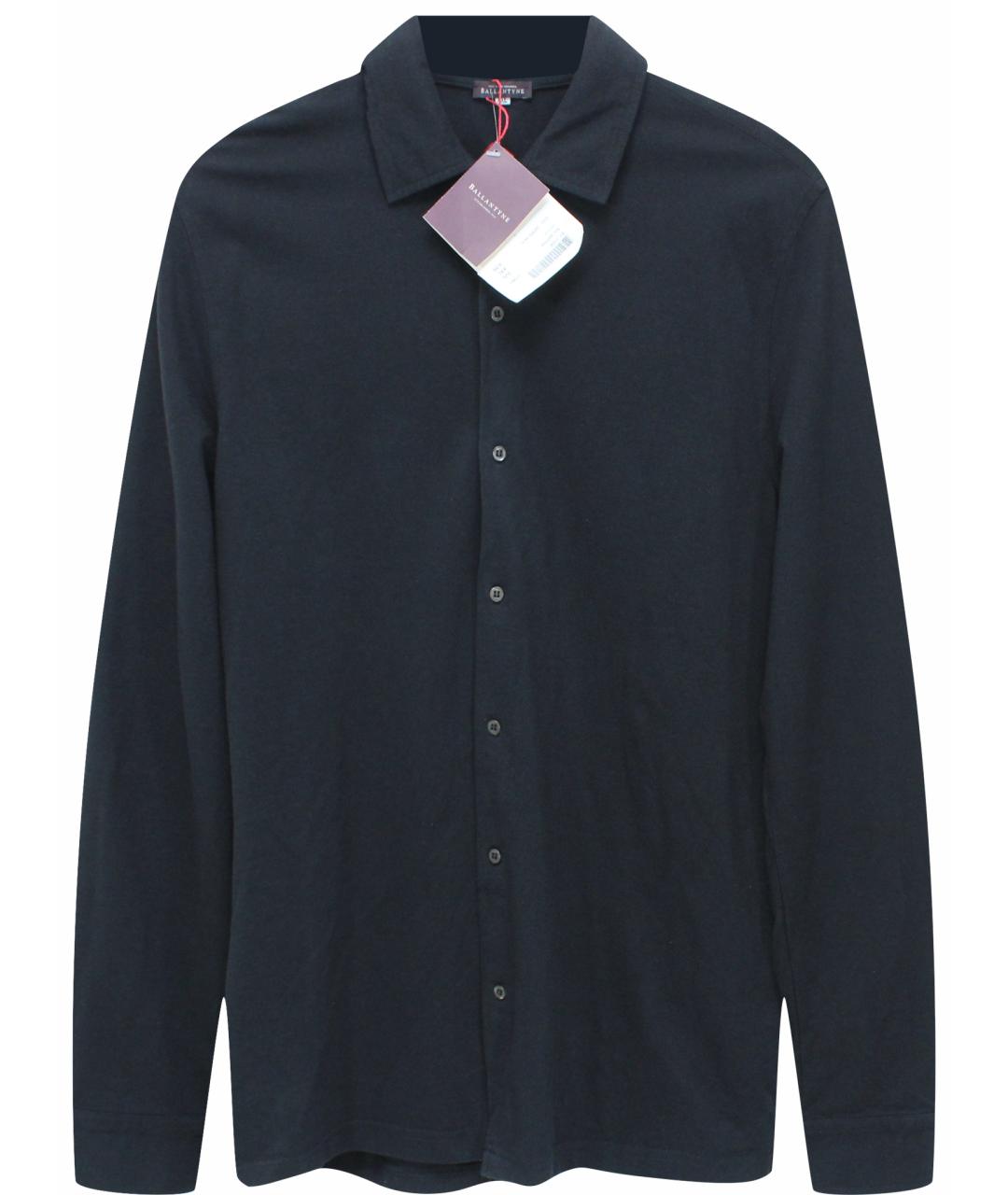 BALLANTYNE Черная хлопковая кэжуал рубашка, фото 1