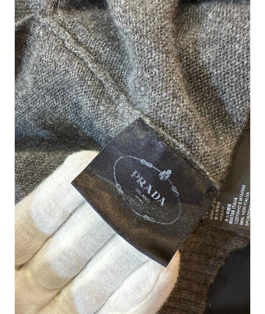 PRADA Антрацитовый кашемировый джемпер / свитер, фото 4