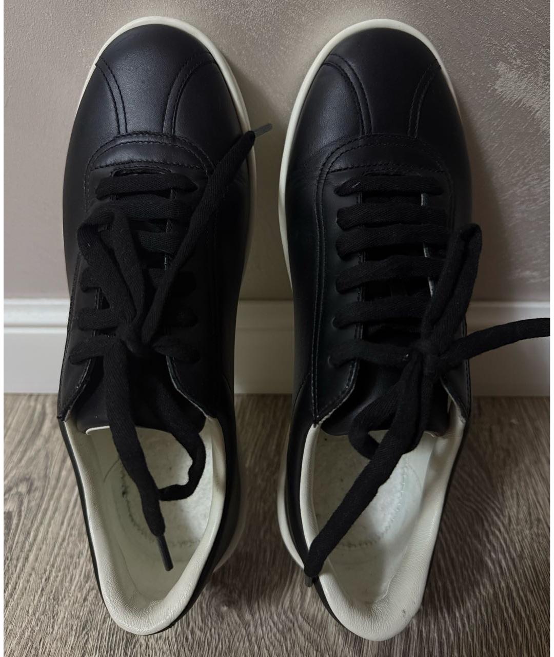 CHANEL Черные кожаные кроссовки, фото 3