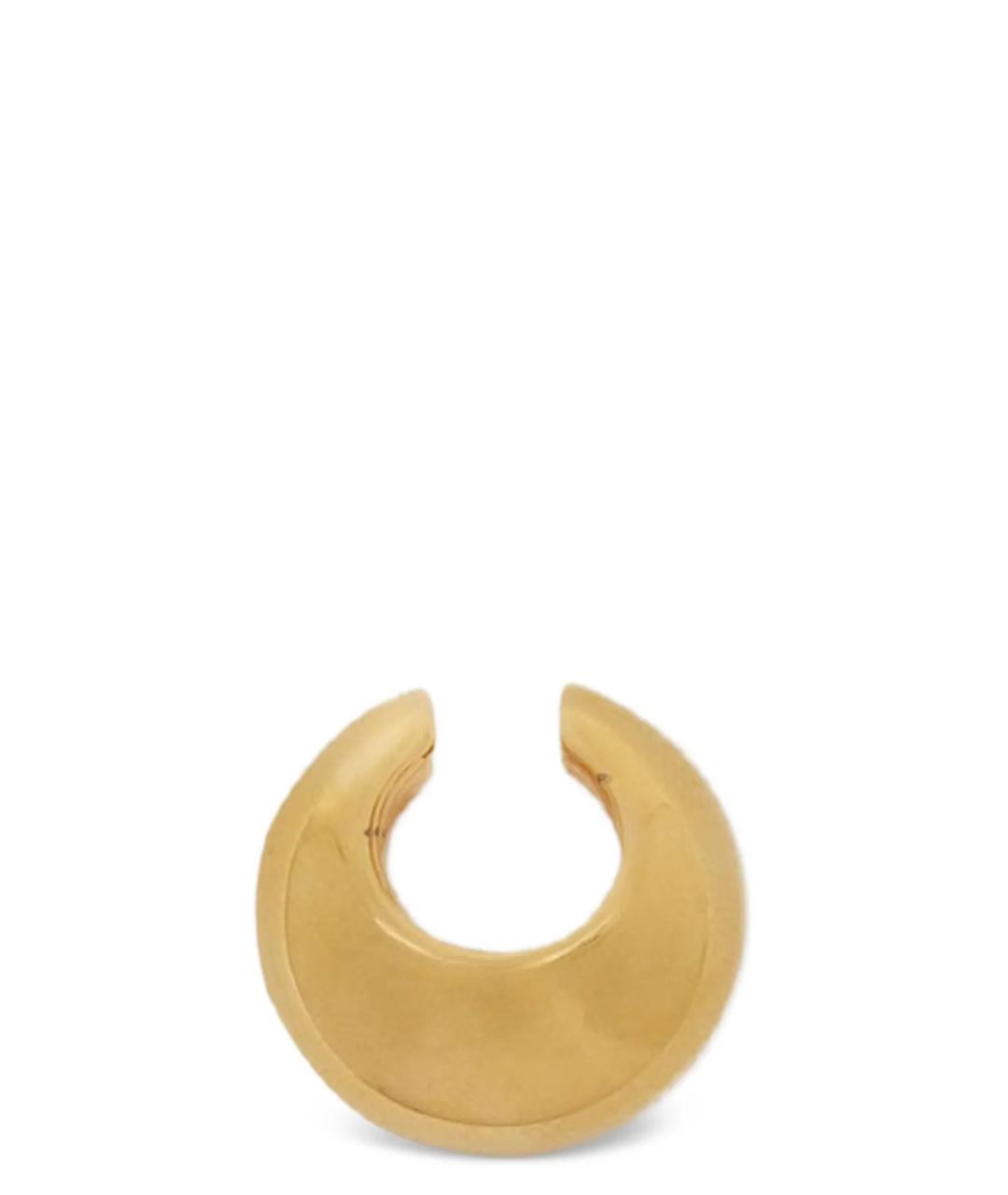 JIL SANDER Золотые латунные серьги, фото 1