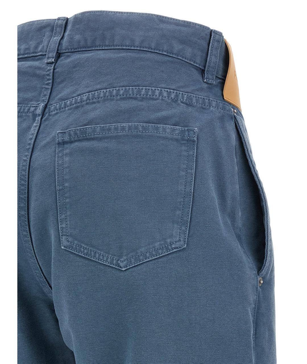 J.W.ANDERSON Голубые хлопковые прямые джинсы, фото 4