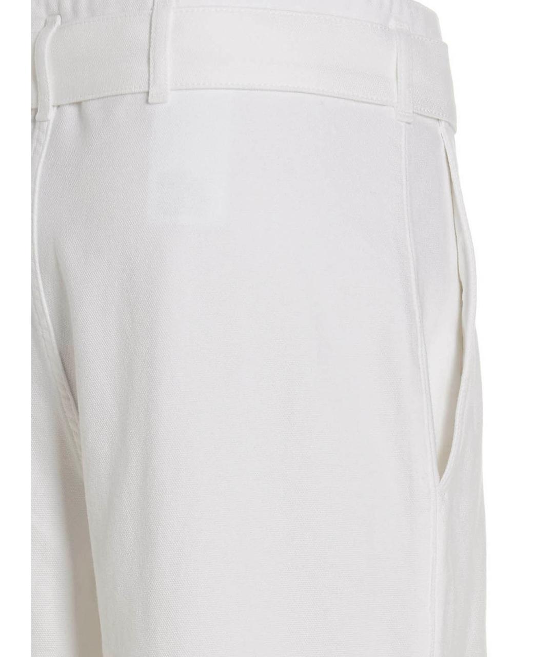 PHILOSOPHY Белые хлопковые прямые джинсы, фото 4