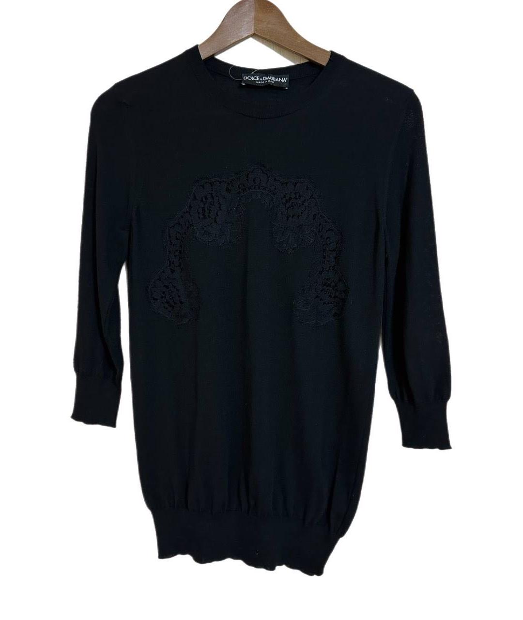 DOLCE&GABBANA Черный джемпер / свитер, фото 5