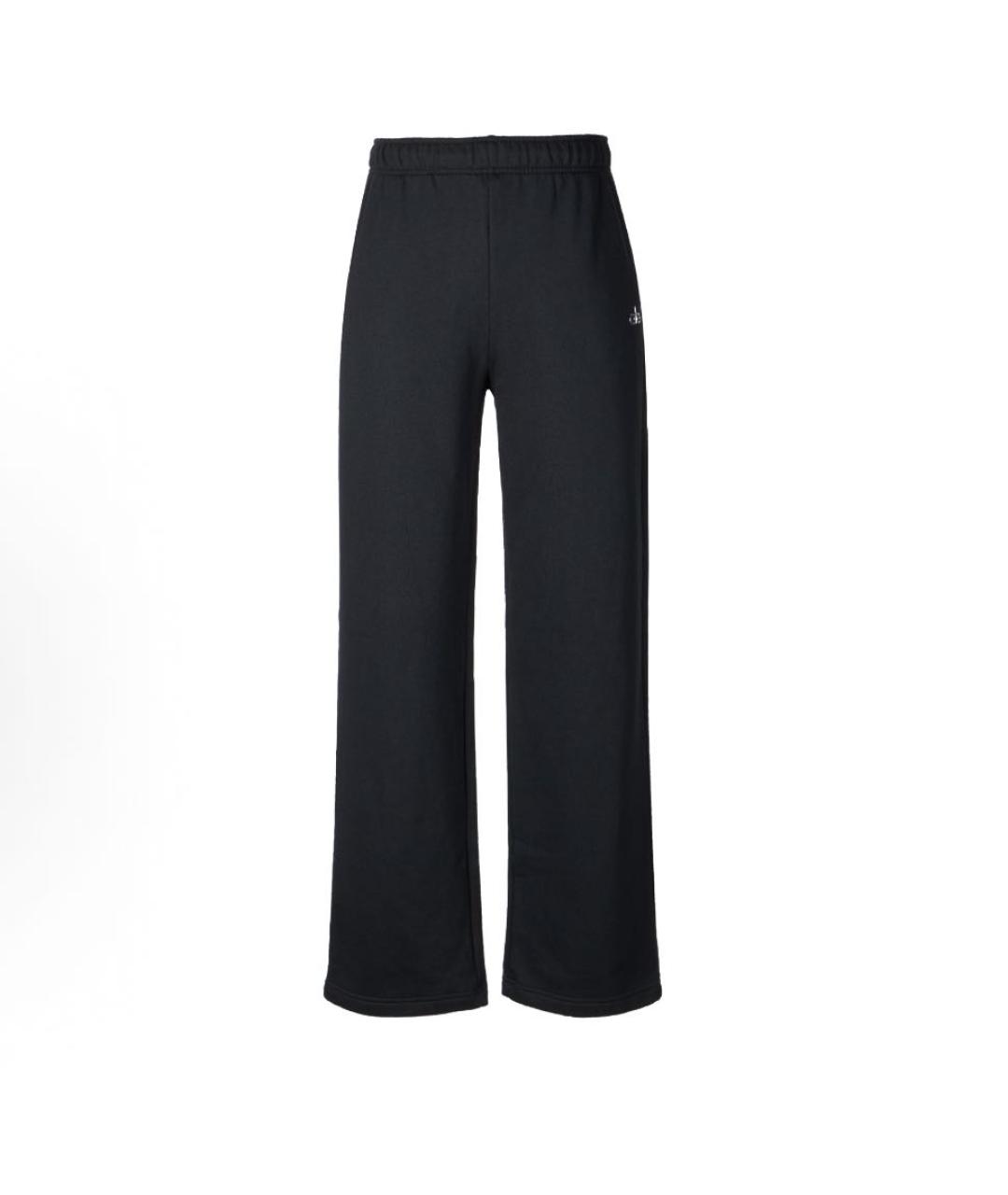 ALO YOGA Черные хлопко-эластановые спортивные брюки и шорты, фото 4