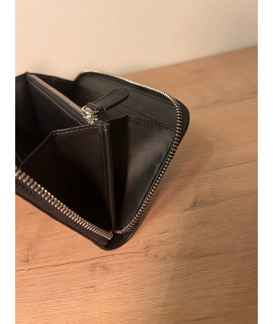 BURBERRY Черный кожаный кошелек, фото 5