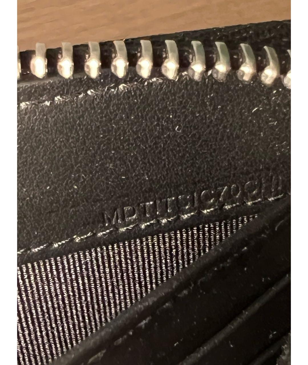 BURBERRY Черный кожаный кошелек, фото 6