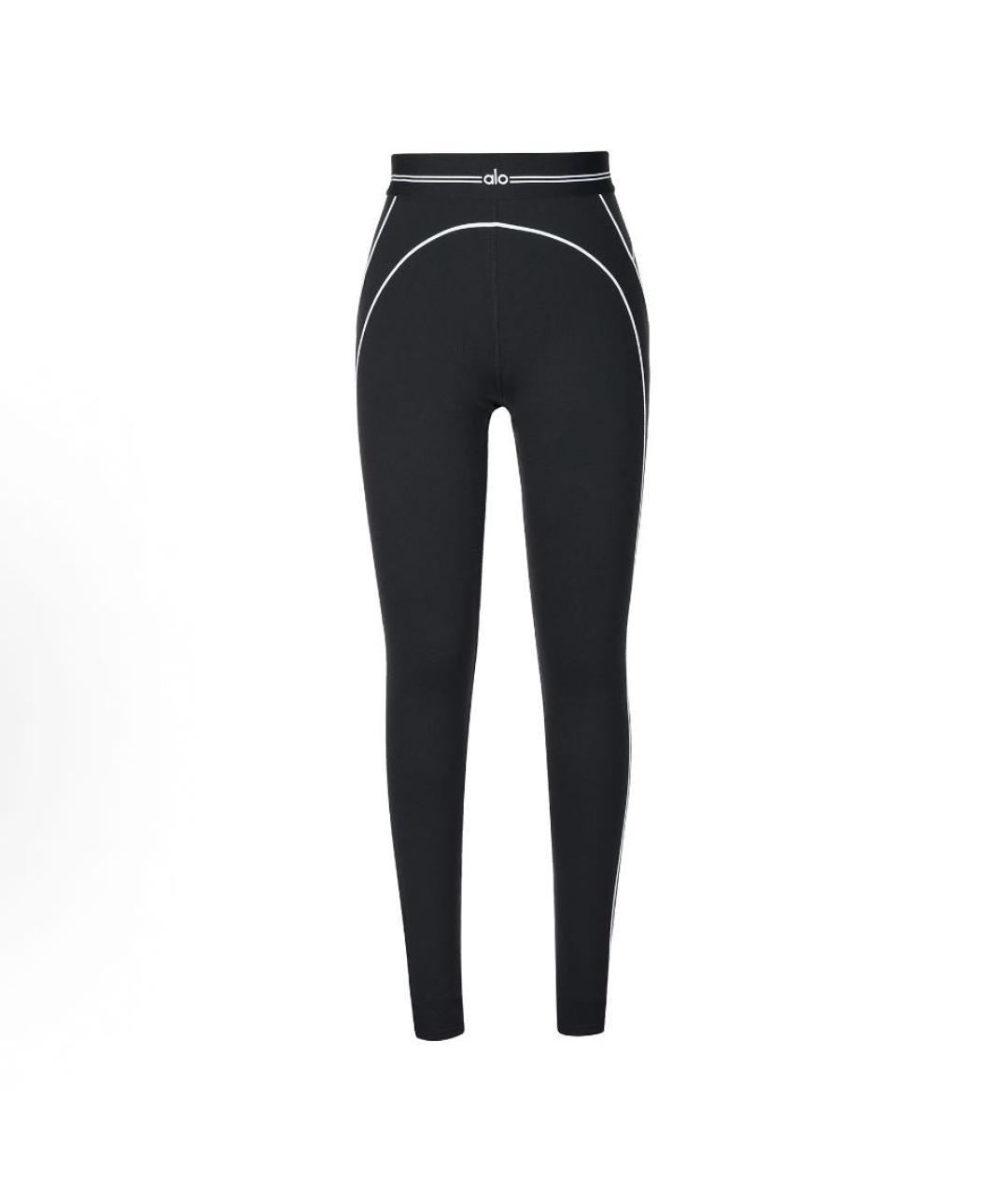 ALO YOGA Черные полиэстеровые спортивные брюки и шорты, фото 6