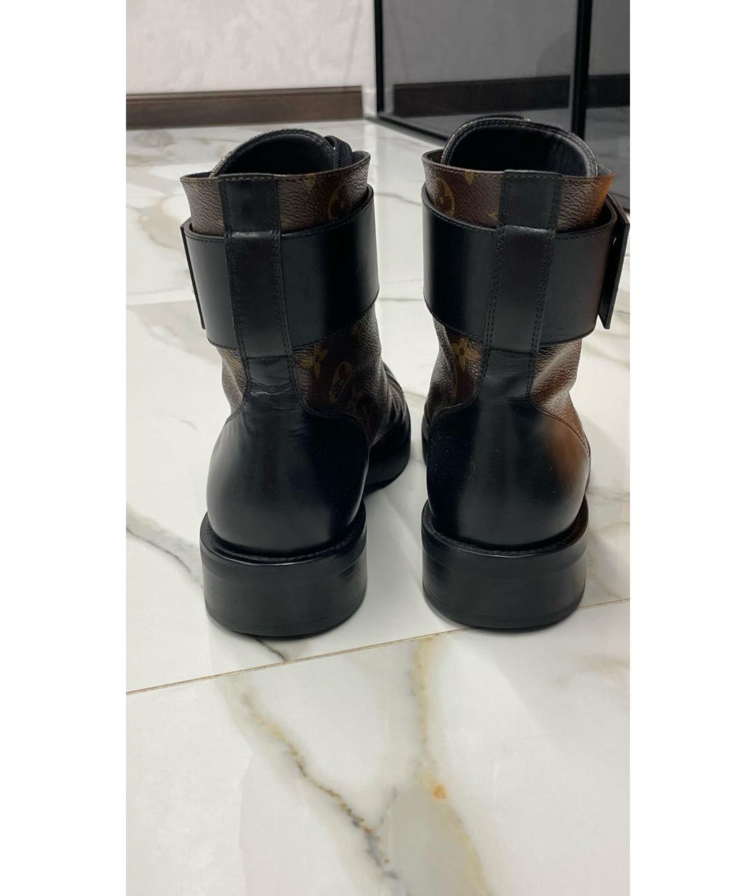 LOUIS VUITTON Коричневые ботинки, фото 4
