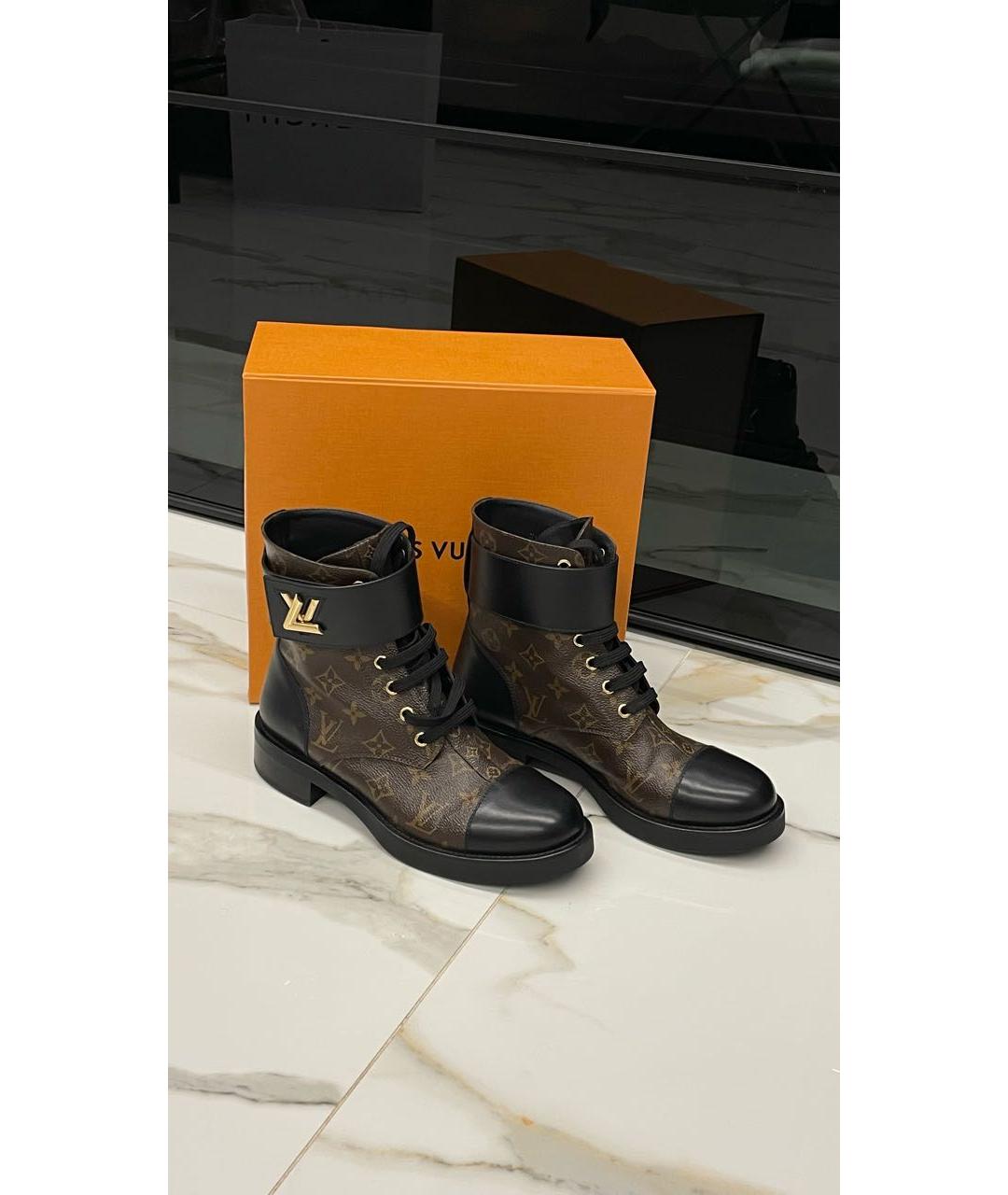 LOUIS VUITTON Коричневые ботинки, фото 3