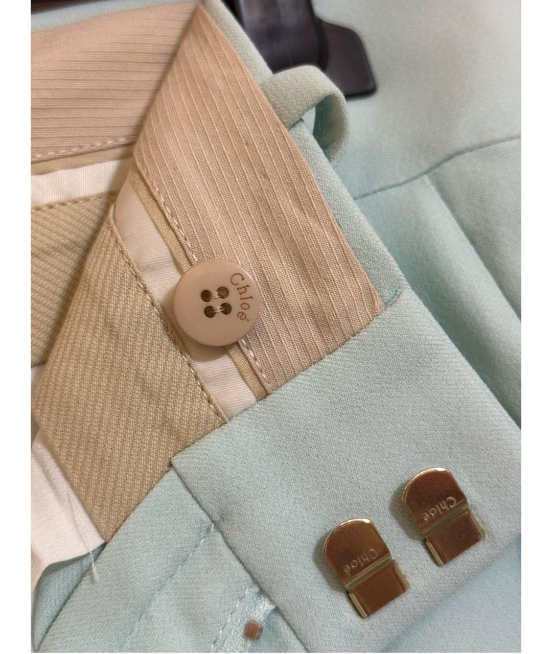 CHLOE Бирюзовые хлопковые шорты, фото 3