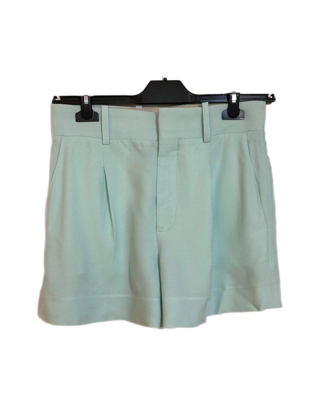 CHLOE Бирюзовые хлопковые шорты, фото 5