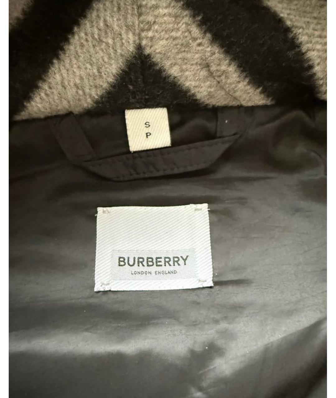 BURBERRY Черный полиамидовый пуховик, фото 3