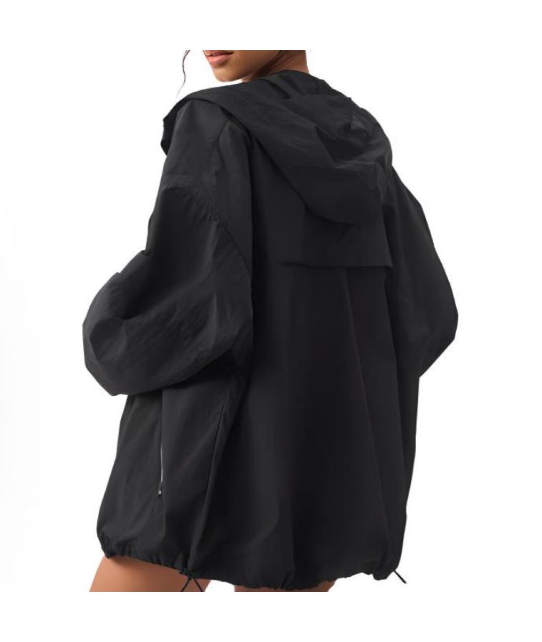 ALO YOGA Черная полиэстеровая спортивная куртка, фото 5