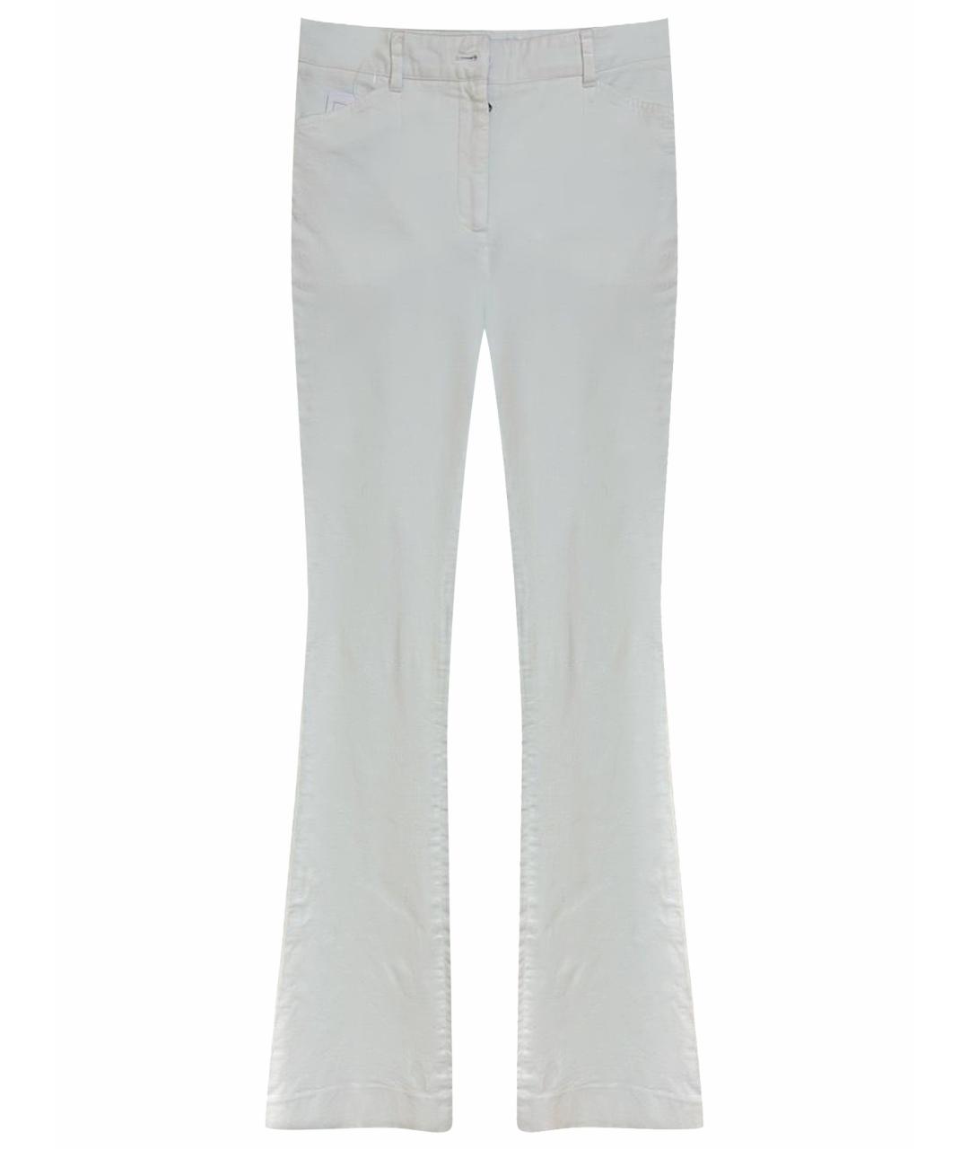 DOLCE&GABBANA Белые хлопковые джинсы клеш, фото 1