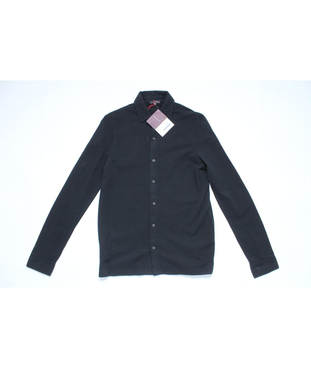 BALLANTYNE Черная хлопковая кэжуал рубашка, фото 4