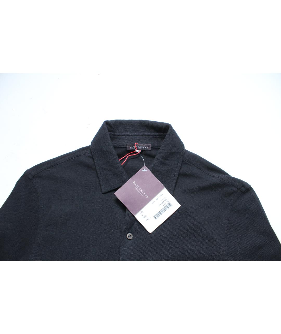 BALLANTYNE Черная хлопковая кэжуал рубашка, фото 5