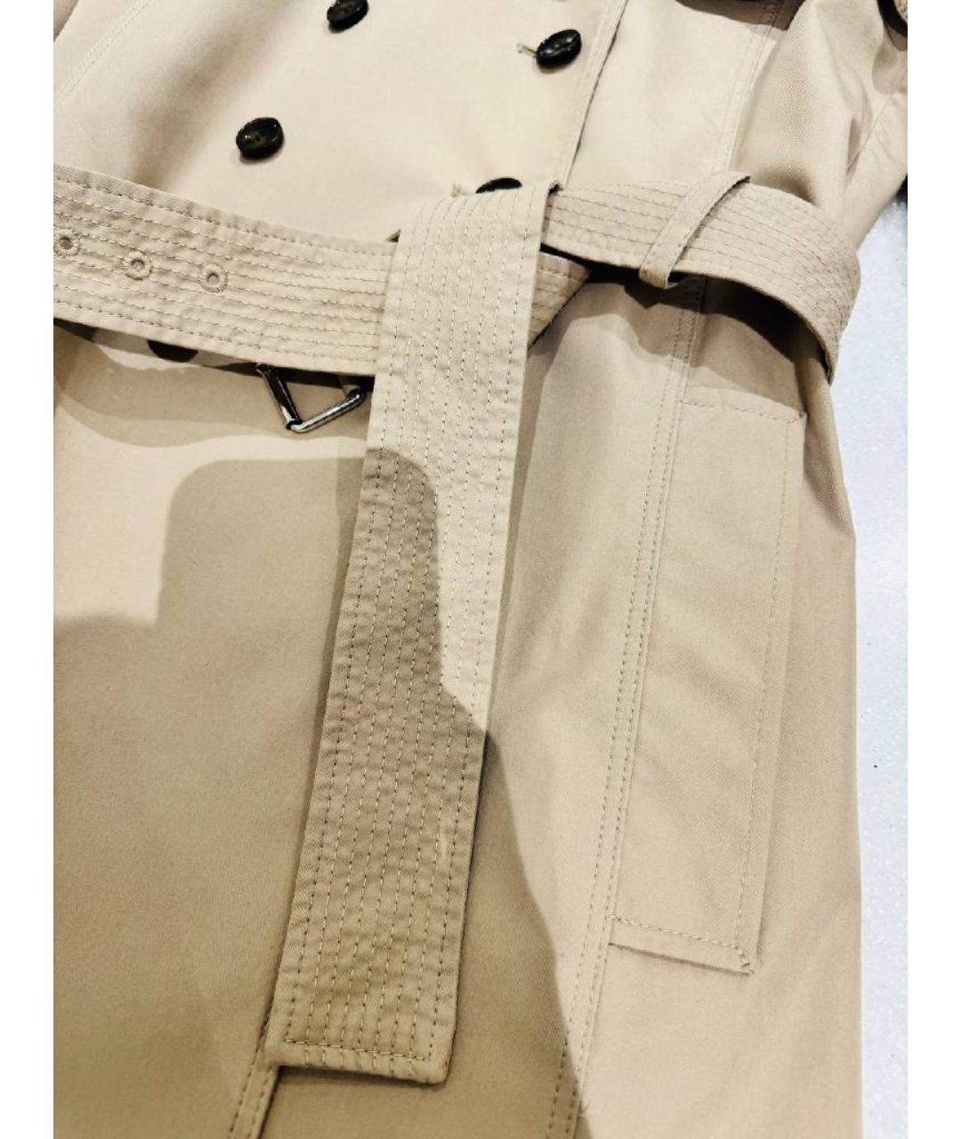 HUGO BOSS Бежевый хлопковый тренч/плащ, фото 6