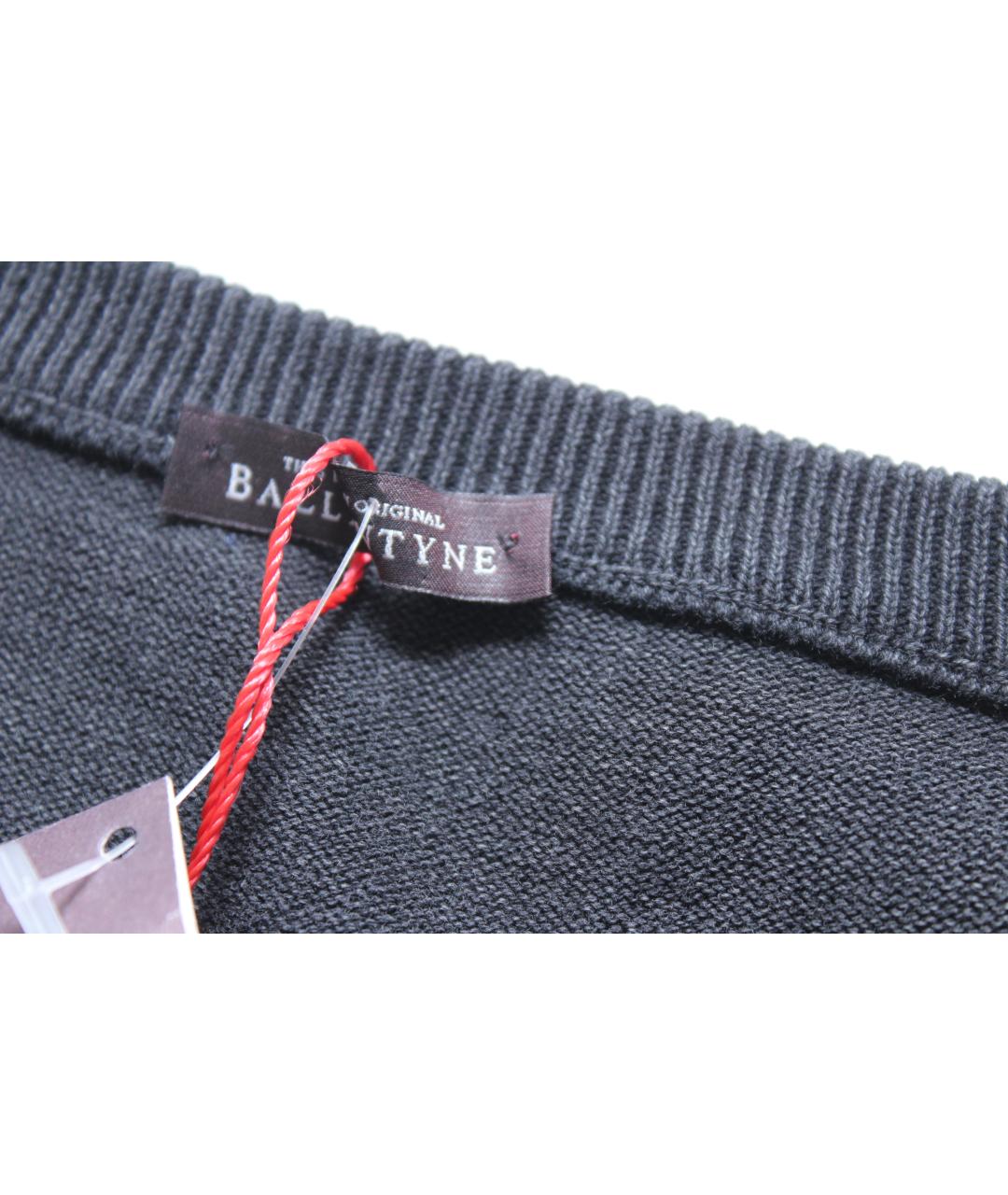 BALLANTYNE Черный хлопковый джемпер / свитер, фото 7