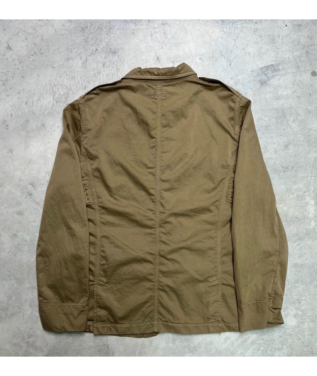 CP COMPANY Коричневая хлопковая куртка, фото 2