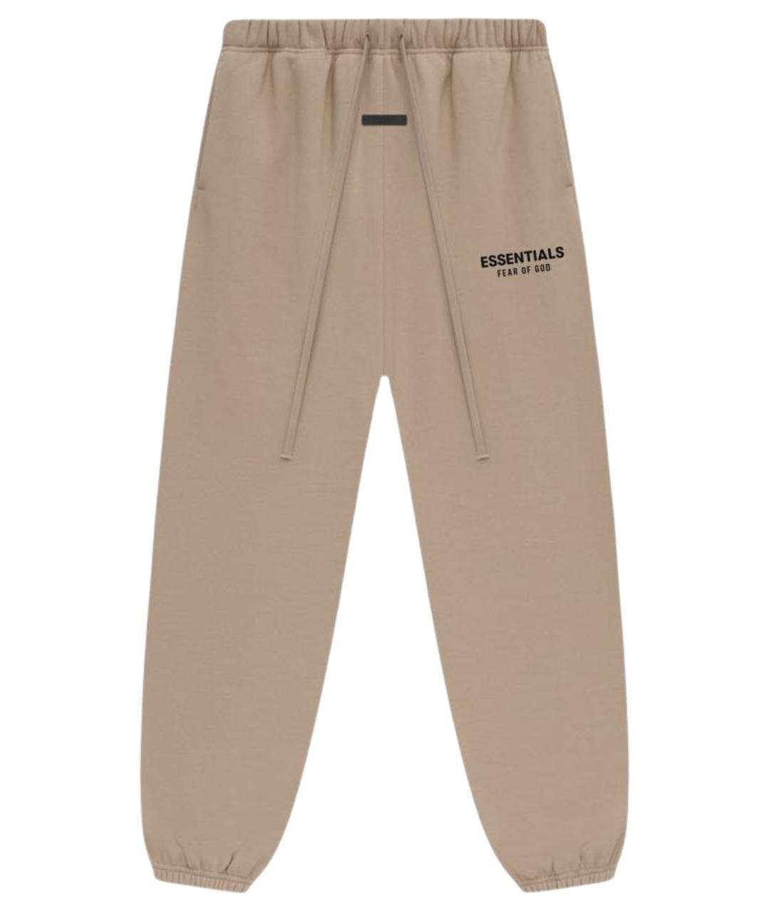 FEAR OF GOD ESSENTIALS Бежевые хлопковые брюки широкие, фото 1