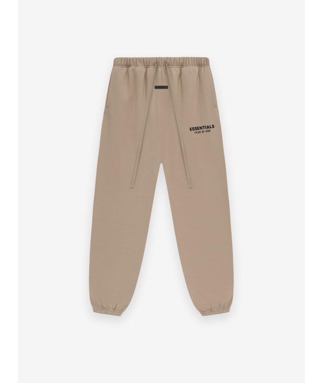 FEAR OF GOD ESSENTIALS Бежевые хлопковые брюки широкие, фото 3