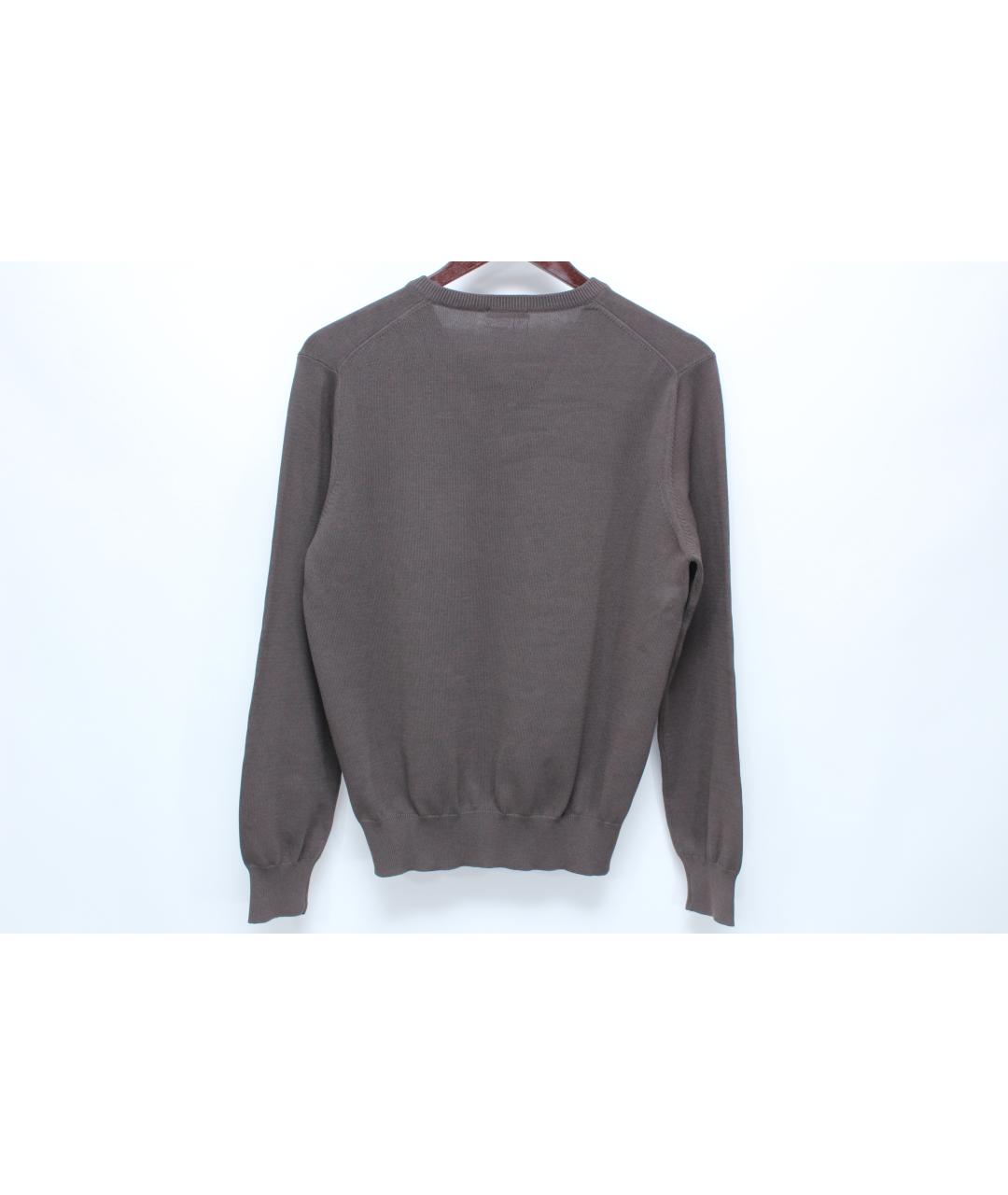 BALLANTYNE Коричневый хлопковый джемпер / свитер, фото 4