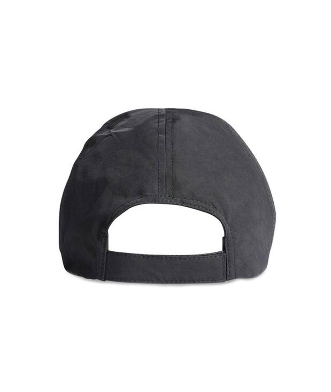 BALENCIAGA Черная хлопковая кепка, фото 4