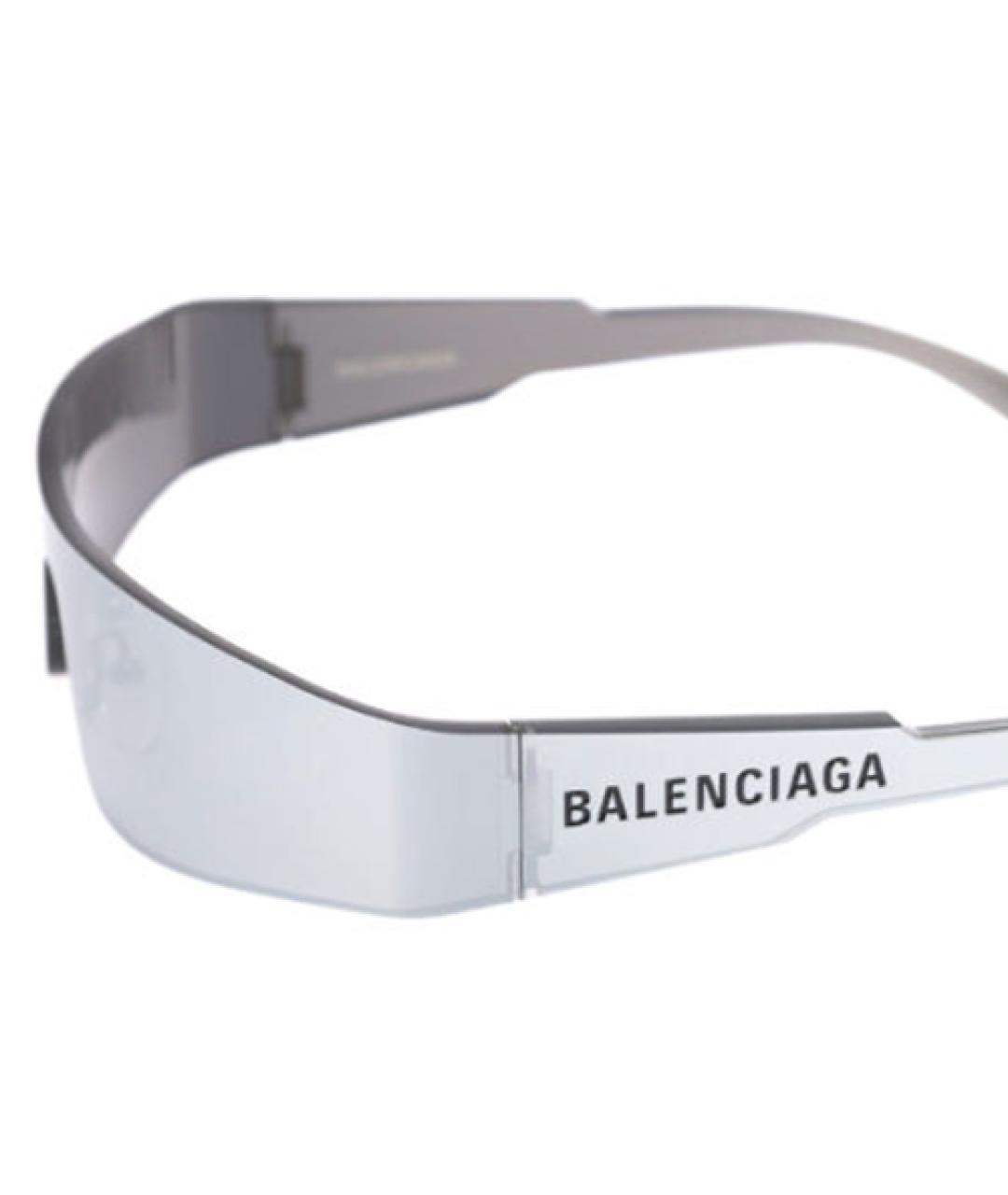 BALENCIAGA Серые пластиковые солнцезащитные очки, фото 3