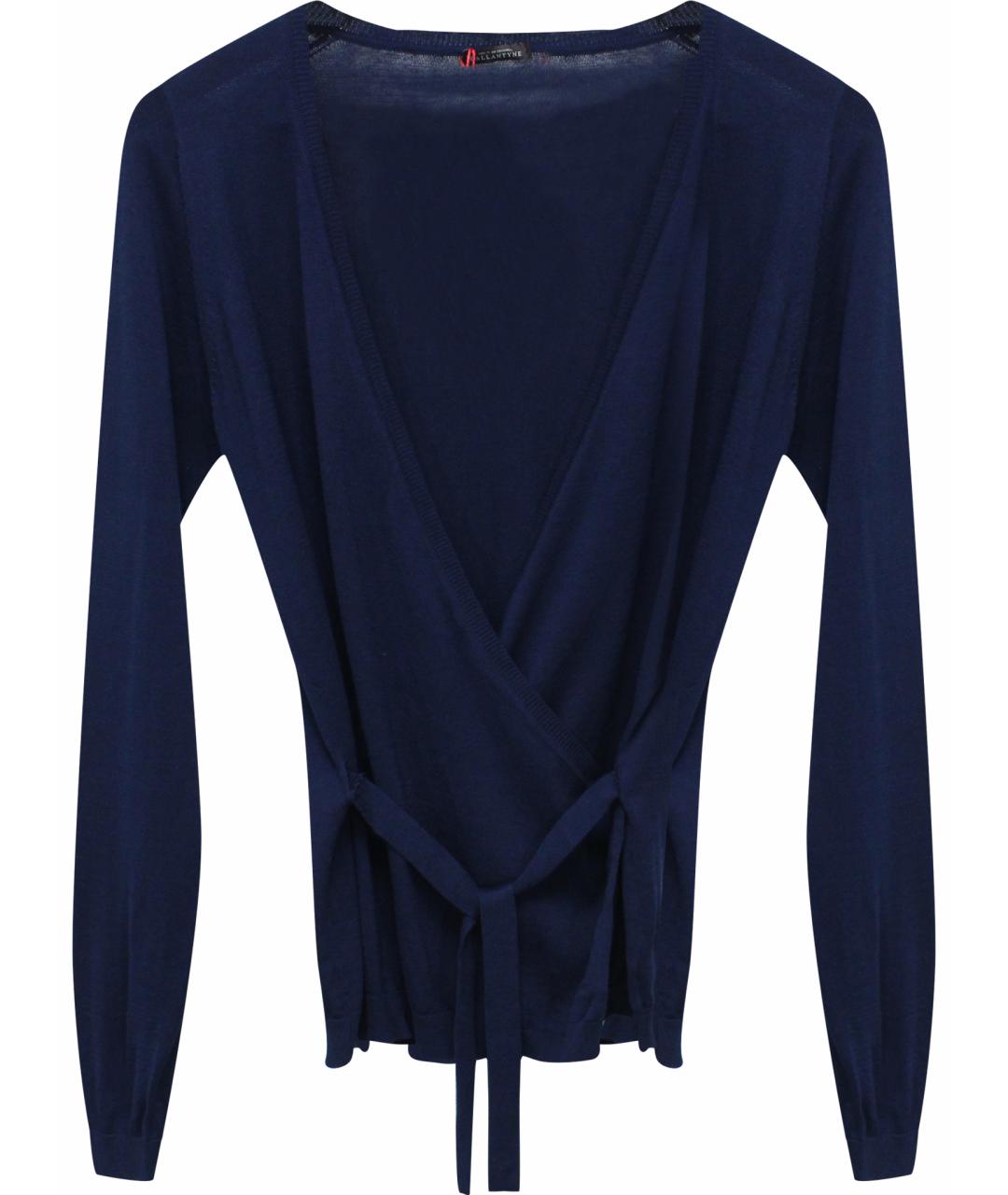 BALLANTYNE Синий шелковый джемпер / свитер, фото 1