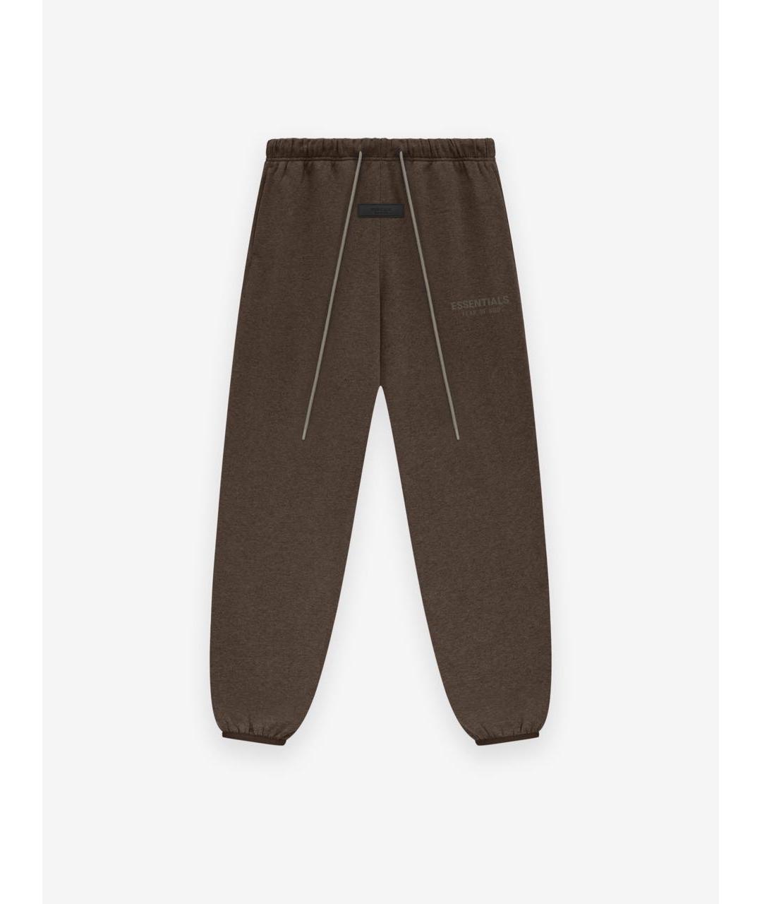 FEAR OF GOD ESSENTIALS Коричневые хлопковые брюки широкие, фото 5