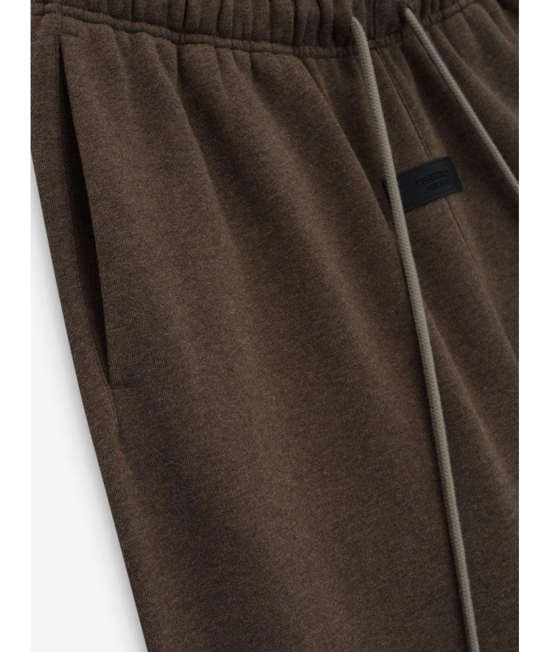FEAR OF GOD ESSENTIALS Коричневые хлопковые брюки широкие, фото 3