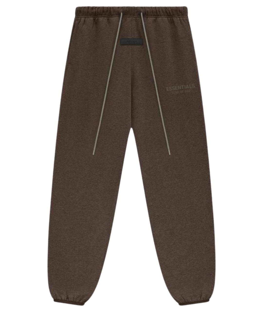 FEAR OF GOD ESSENTIALS Коричневые хлопковые брюки широкие, фото 1