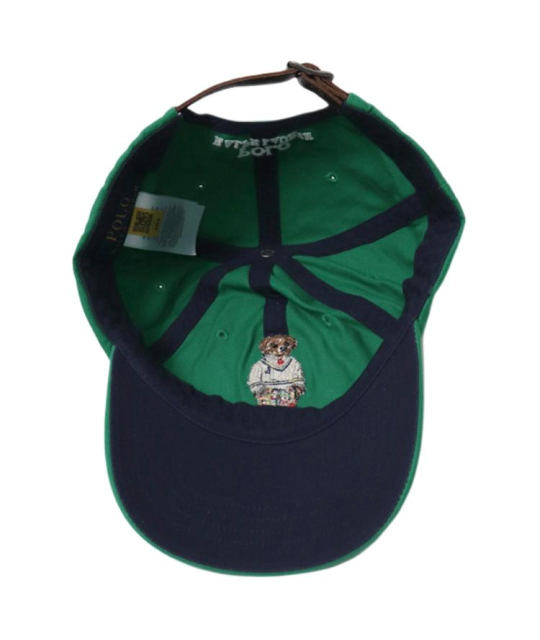 POLO RALPH LAUREN Зеленая хлопковая кепка, фото 5