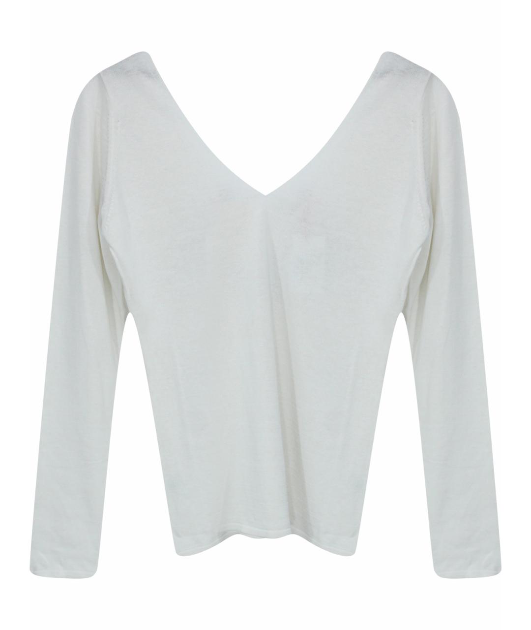 BALLANTYNE Бежевый шелковый джемпер / свитер, фото 1