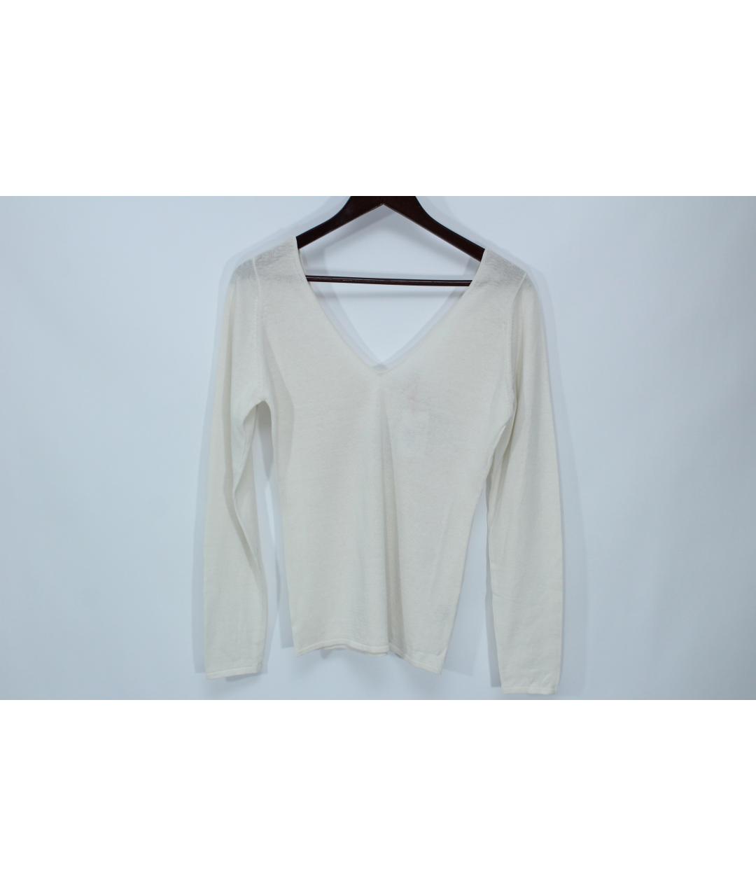 BALLANTYNE Бежевый шелковый джемпер / свитер, фото 2