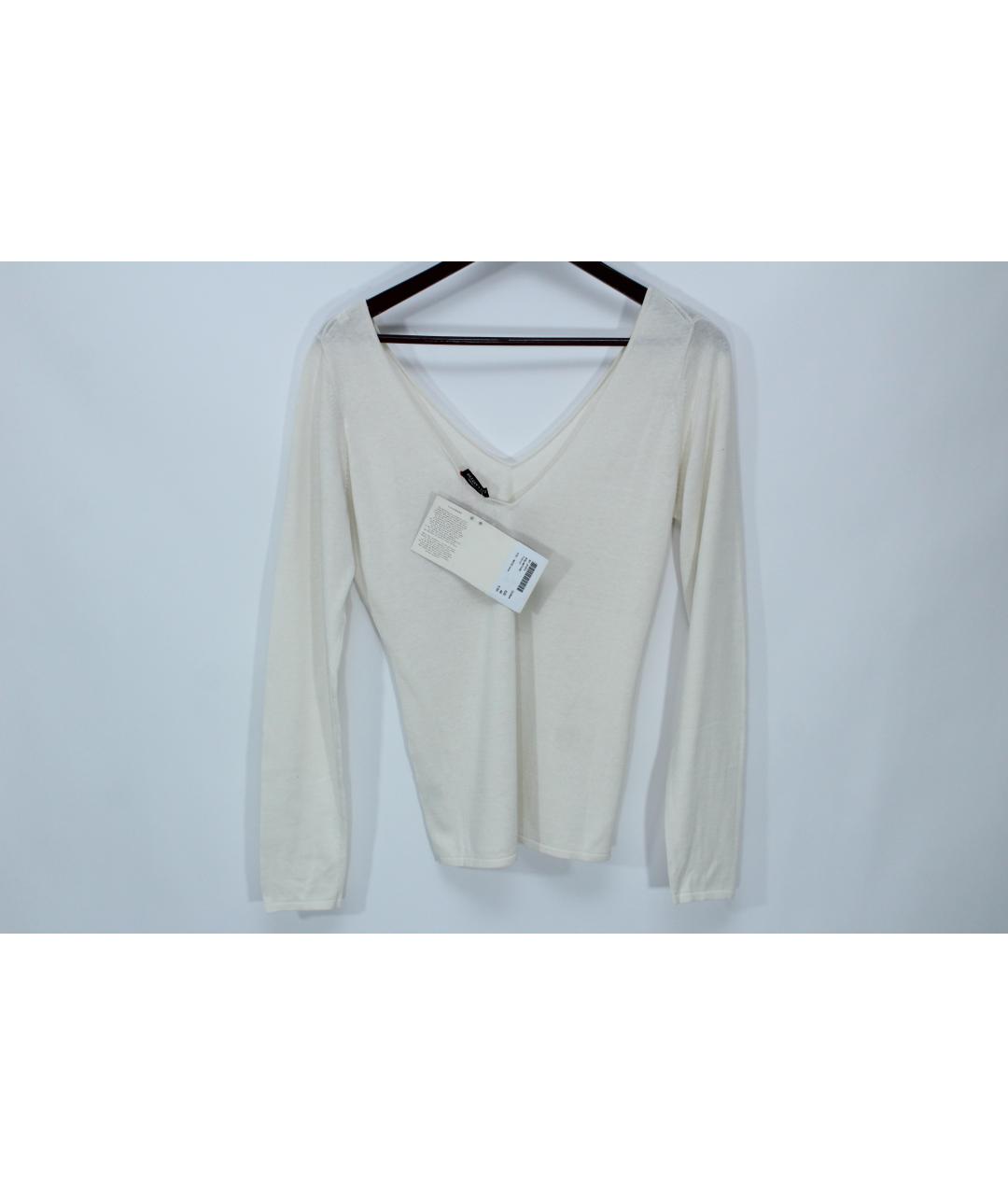 BALLANTYNE Бежевый шелковый джемпер / свитер, фото 4