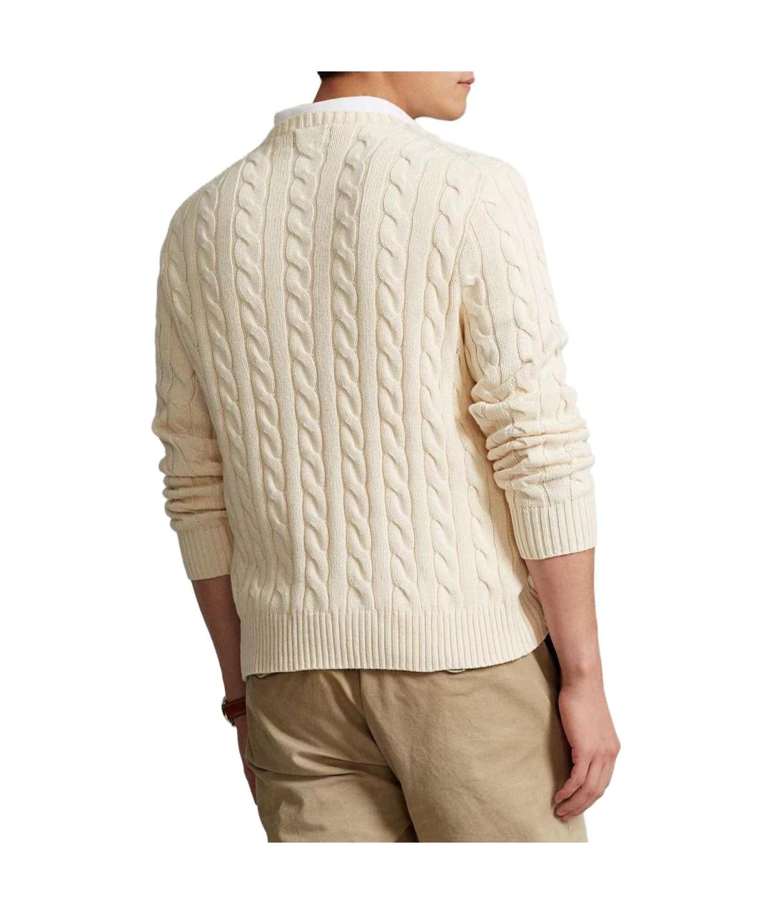 POLO RALPH LAUREN Бежевый джемпер / свитер, фото 4