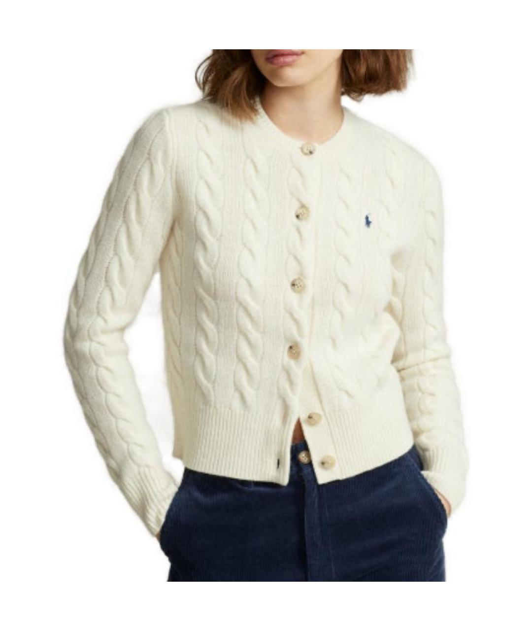 POLO RALPH LAUREN Белый кардиган, фото 4