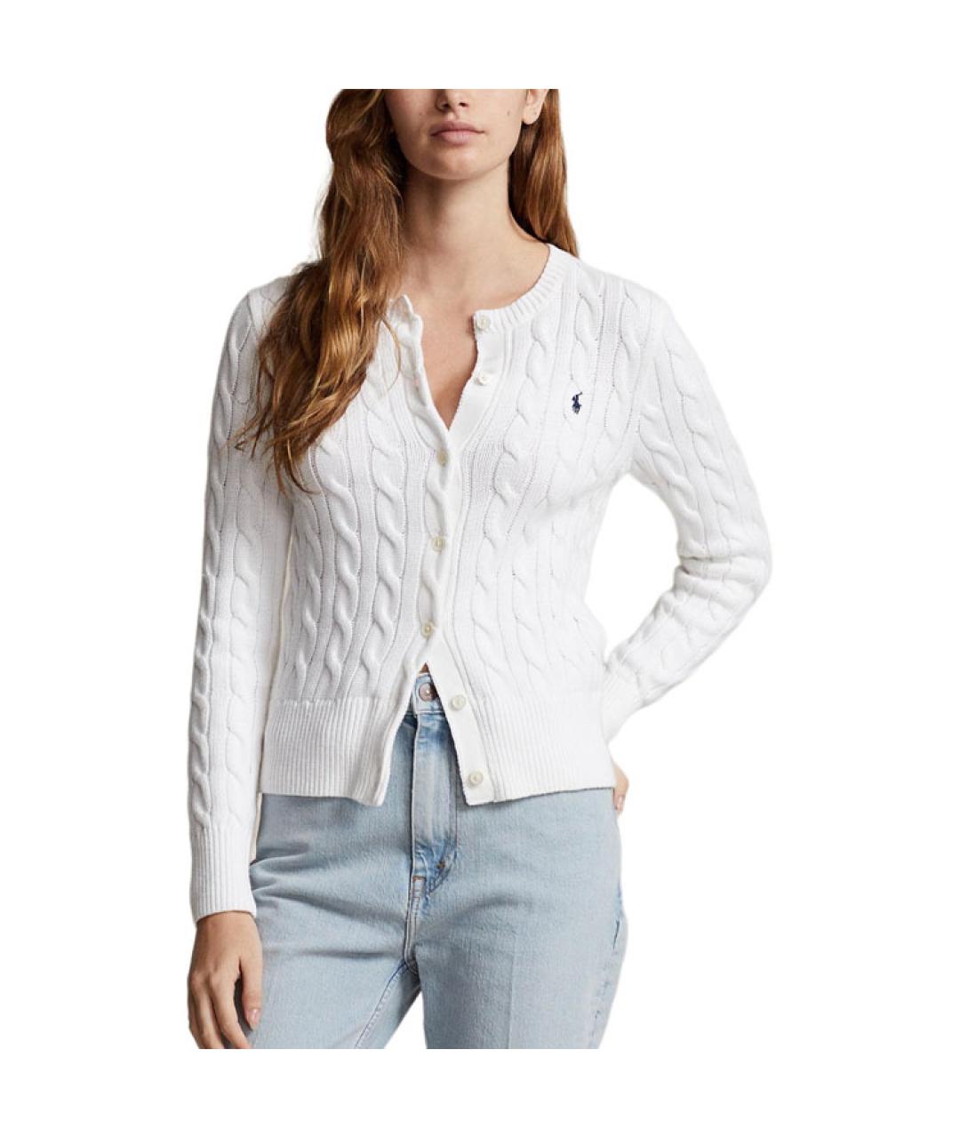 POLO RALPH LAUREN Белый кардиган, фото 3